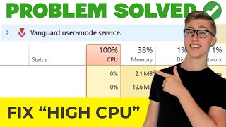 Vanguard User Mode Service High Cpu Problem Tutorial [upl. by Sumedocin]