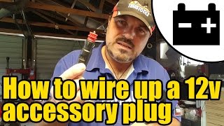 How to wire up a 12v accessory plug 1953 [upl. by Hawger]