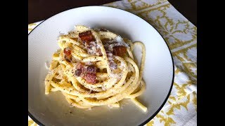 How to Make Real Spaghetti Carbonara  Christine Cushing [upl. by Wengert]