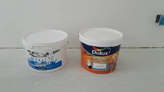 Pure Brilliant White Paint Comparison Dulux vs Crown [upl. by Timofei]