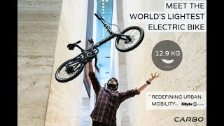 CARBO The Worlds Lightest Folding Electric Bike on Indiegogo [upl. by Navek152]