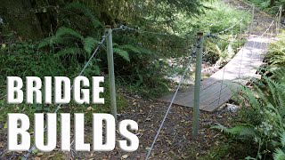 Footbridges Ive built  Suspension Arch and Beam [upl. by Attalie]