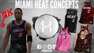 NBA2K Miami Heat Custom Jersey Concepts by hooprstore [upl. by Aivekahs]