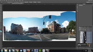 Photoshop Photomerge Panorama [upl. by Warfeld]