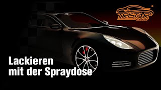 TRISTARcolor  Lackieren mit der Spraydose  Basislack mit 2K Klarlack [upl. by Erdei]