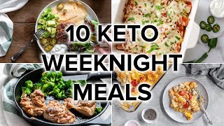 10 Easy Keto Dinner Meals for Busy Weeknights [upl. by Alvar]