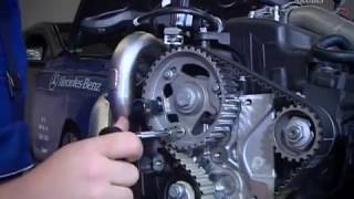 MercedesBenz Engine OM607 Timing Belt Replacement [upl. by Ilyah338]