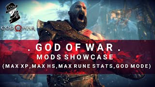 God of War Mods Showcase Max XP Max HS Max Rune Stats God Mode [upl. by Lyndsie]