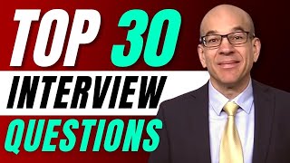 Top 30 Interview Questions  From a recruiters hiring playbook [upl. by Niriam]