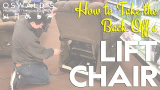 How to Take the Back Off a Lift Chair [upl. by Ylerebmik]