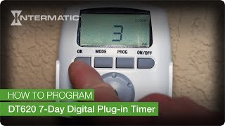 How to Program the Intermatic DT620 7Day Digital Plugin Timer [upl. by Cavuoto]