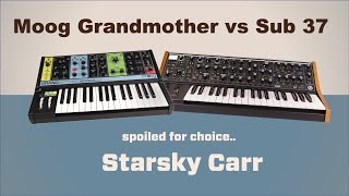 Moog Grandmother vs Sub 37  review and demo [upl. by Ardy]