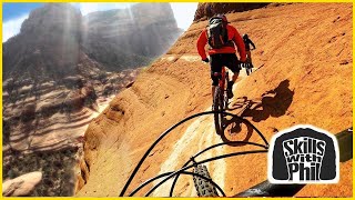 We Rode The Deadliest Mountain Bike Trail  Sedona Whiteline Trail [upl. by Hardie21]