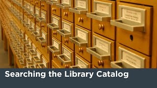 Searching the Library Catalog Tutorial [upl. by Xaviera]