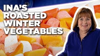 How to Make Inas Roasted Winter Vegetables  Barefoot Contessa  Food Network [upl. by Riannon]