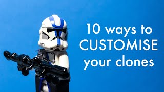 10 ways to CUSTOMISE your clones Custom Lego Star Wars clones tutorial [upl. by Adnirolc970]