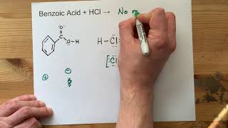 Benzoic Acid  HCl   No reaction [upl. by Aphrodite]