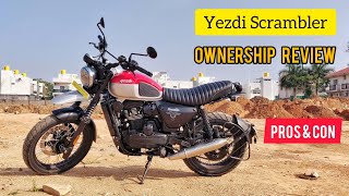 Yezdi Scrambler Ownership Review  Long Term Review YEZDI SCRAMBLER [upl. by Nodnab605]