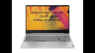 Lenovo Notebook Tek Tuşla Format Atma [upl. by Notle484]