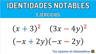 IDENTIDADES NOTABLES EJERCICIOS [upl. by Sesom712]