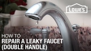 How To Fix A Dripping or Leaky Double Handle Faucet [upl. by Hedvige932]