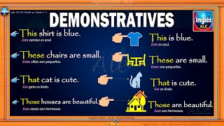 ADJETIVOS Y PRONOMBRES Demostrativos En Ingles – DIFERENCIA demonstrative adjectives and pronouns [upl. by Ly]