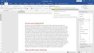 Formatvorlagen richtig verwenden – WordTutorial [upl. by Nnahgaem]