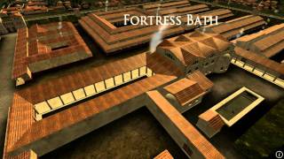 Animation of ancient Roman Fort in Caerleon Wales [upl. by Assilac]