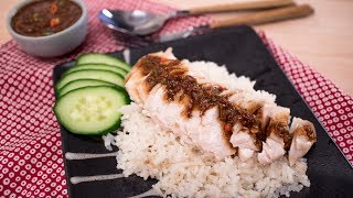 Easy Hainanese Chicken Rice Kao Mun Gai ข้าวมันไก่สูตรง่าย  Thai Recipes [upl. by Assetak599]