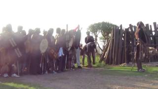 Zulu Praise Singer Inyosi  Imbongi reciting Zulu Kings praises [upl. by Elfrieda]