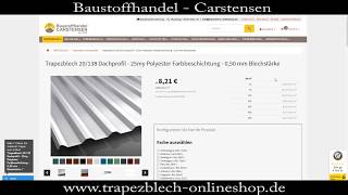 Trapezblech online bestellen [upl. by Persse715]