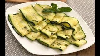 Zucchine marinate senza cottura RICETTA FACILISSIMA [upl. by Bradney]