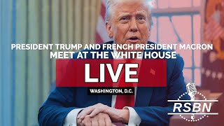 LIVE REPLAY President Trump and French President Macron Meet at The White House  22425 [upl. by Oirasan]