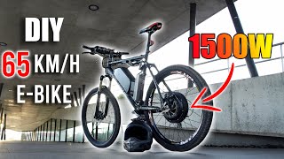 DIY Electric Bike 65kmh Using 1500W EBike Conversion Kit [upl. by Florian]