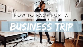 How to Pack for a Business Trip Woman  What to Pack for a Business Trip  Business Trip Essentials [upl. by Witcher]