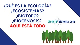 ¿Qué es la ECOLOGÍA 🌳Definición de ecología ecosistema biotopo etc [upl. by Atekihc]