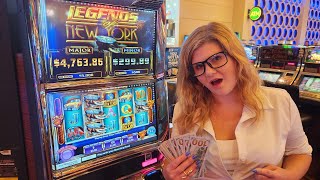 Chasing a Major Jackpot on Ainsworth Slot Machines in Las Vegas [upl. by Imyaj821]