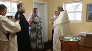 Orthodox Baby Baptism Benjamin [upl. by Fennie]