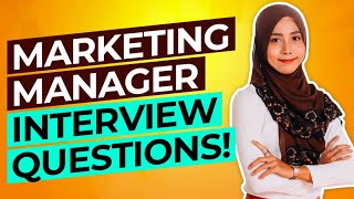 MARKETING MANAGER Interview Questions amp Answers PASS your Sales amp Marketing Interview [upl. by Onabru]