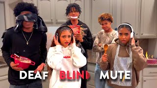 BAKING A CAKE DEAF BLIND AND MUTE [upl. by Airdnola]