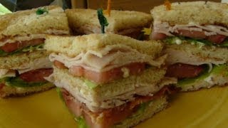 CLASSIC CLUB SANDWICH  How to make a CLUBHOUSE SANDWICH [upl. by Luis364]