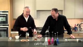 How to make a frappé coffee using an aerolatte milk frother [upl. by Uohk]