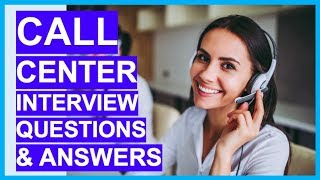 CALL CENTER Interview Questions amp Answers How to PASS a Call Centre Interview [upl. by Amihsat]