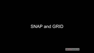 Autocad Explained  Using SNAP and GRID [upl. by Nnyleahs281]