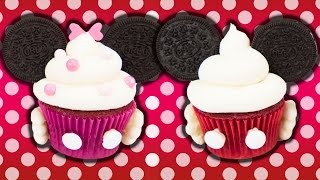 Minnie amp Mickey Mouse Cupcakes w Charli’s Crafty Kitchen [upl. by Swihart]