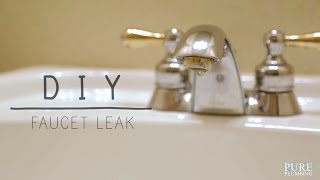 Fix a Leaky Faucet Double Handle DIY [upl. by Refinaj917]