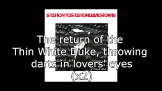 Station to Station  David Bowie  Lyrics [upl. by Richer]