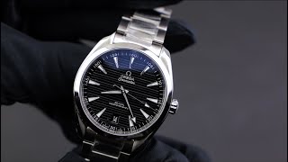 Omega Seamaster Aqua Terra Black Dial 22010412101001 Unboxing  Macro [upl. by Dlorad]