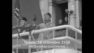 Il discorso di Mussolini a Trieste del 18 settembre 1938 [upl. by Tull458]