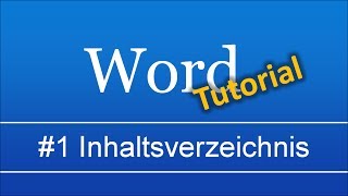 Abschlussarbeit in Word 1 automatisches Inhaltsverzeichnis [upl. by Haceber]